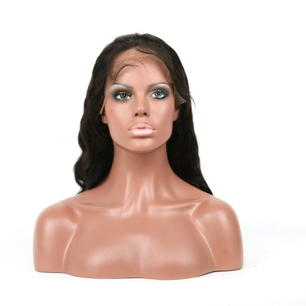 Human hair lace front wigs with baby hair